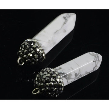 Fashion Precious Stone Pendants, Wholesale Natural Gemstone Pendant Earring Jewelry